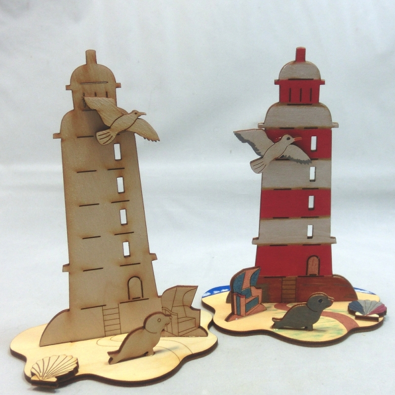  - Leuchtturm Ostsee als Geburtstagsgeschenk zum Basteln und bemalen