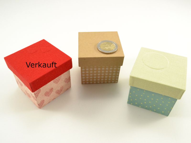  - Mini-Schachteln Buchbindehandwerk von Pappelapier 