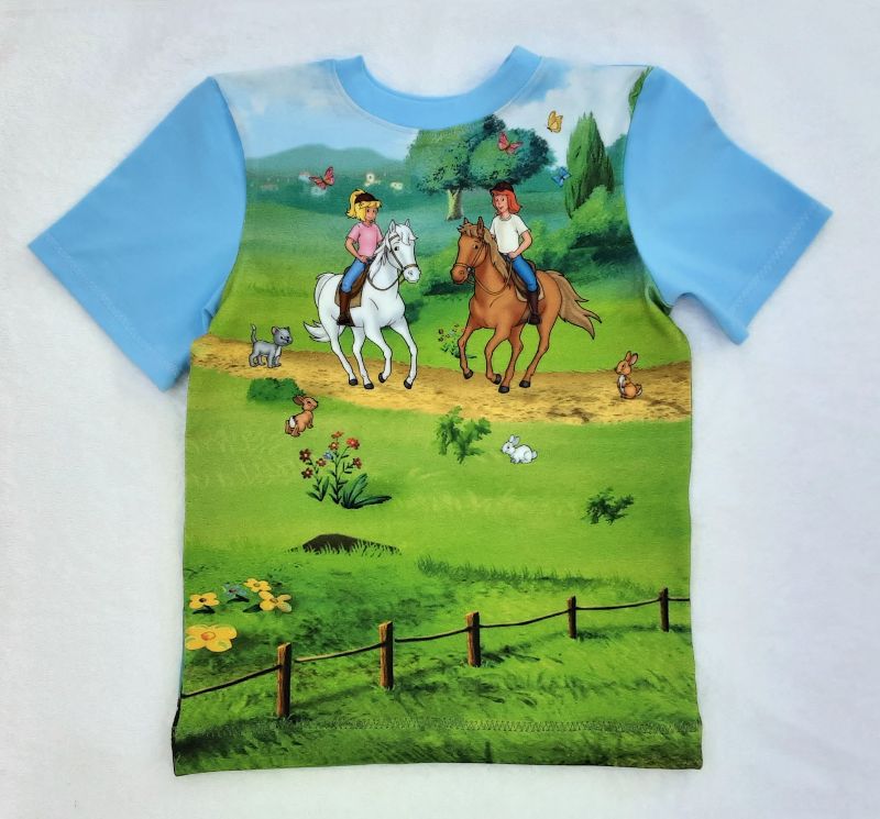  - Mädchen T-Shirt, Bibi&Tina hoch zu Pferde!