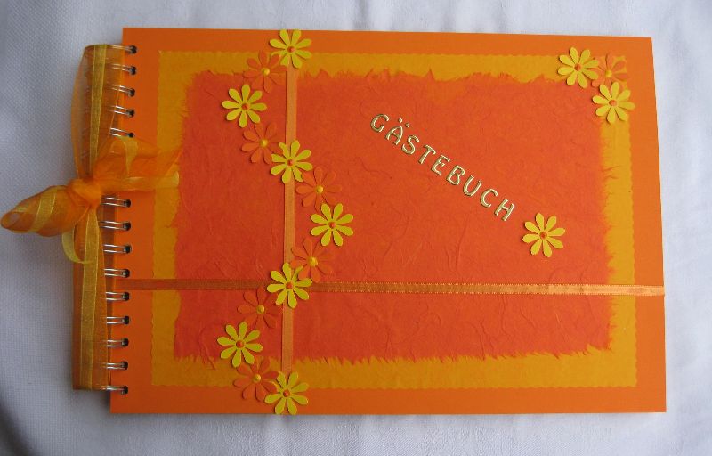  - Fotoalbum Gästebuch Blumen 2 Geburtstag Jubiläum Verabschiedung