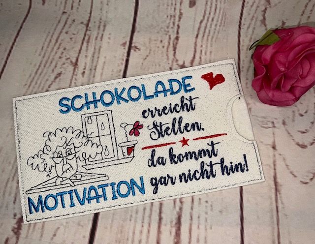  - Schokihülle Schokoladenhülle/ Schokitasche/ Schokiverpackung Handarbeit Liebe, Geschenk, Motivation