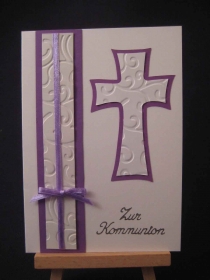 Karte / Klappkarte / Glückwunschkarte zur Erstkommunion / Kommunion 
