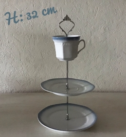 Etagere ♥ Porzellan  ♥️ Oma ´s Geschirr  ♥ upcycling ♥ Neu  Unikate -  Kaffeetasse
