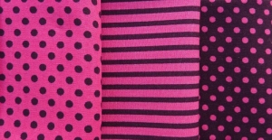 ✂ Stoffpaket Streifen-Punkte-Mix pink