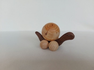 kleine Schildkröte aus Holz, gedrechselt, zum Schieben, oder Rollen kaufen